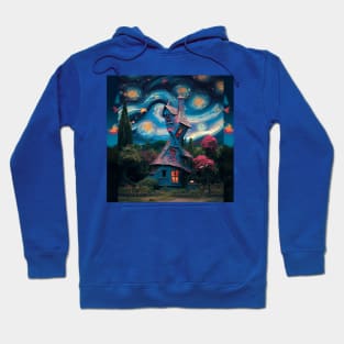 Starry Night Over The Burrow Hoodie